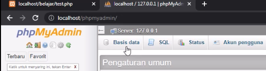 phpmyadmin localhost